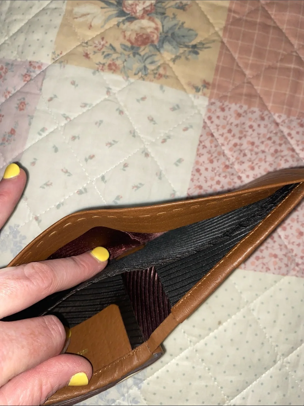 Prince Gardner Registrar Brown Pigskin Leather Bifold Wallet